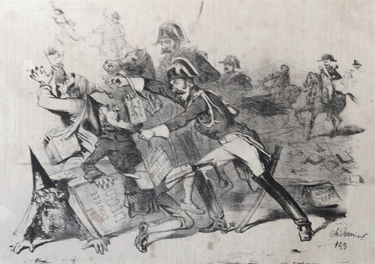 Vernier Guerre aux almanachs Charivari (1851) Humour