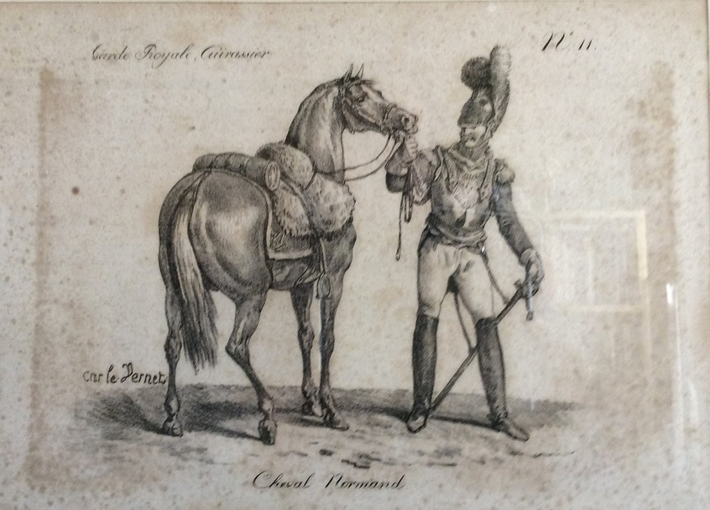 Vernet Garde Royale Cuirassier Cheval Normand