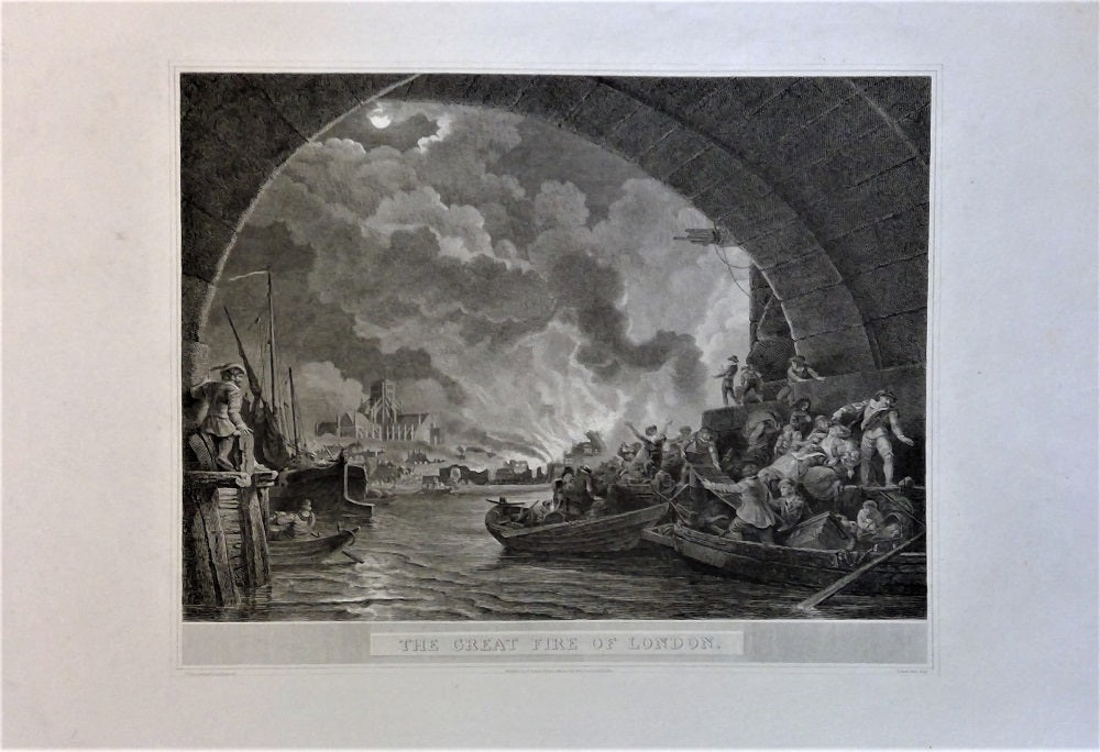 Loutherbourg The great fire of London (1805)
