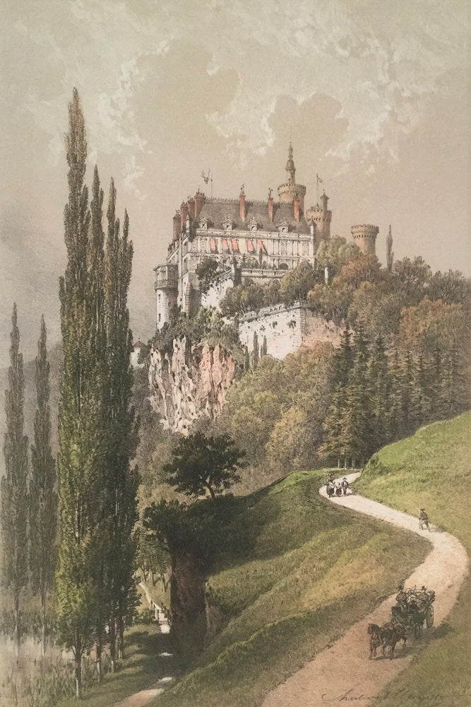 Clerget Château de Veauce (1872) Allier Bourbonnais