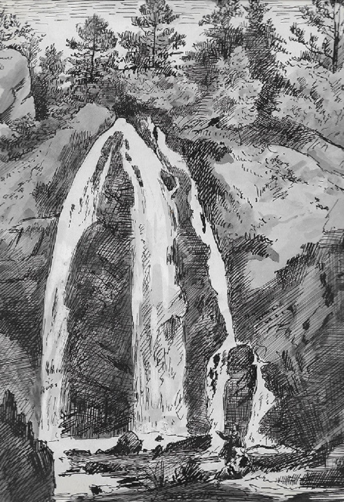 Larroche Le Mont-Dore cascade de Queureuilh SANCY PUY-DE-DÔME