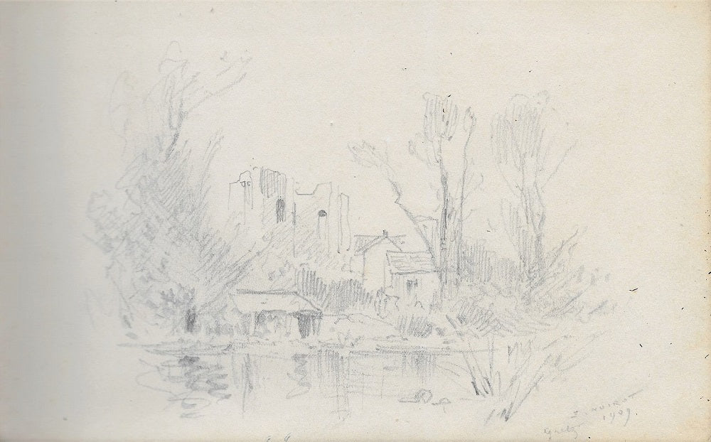 Noirot 57 Ruines à Gretz Seine-et-Marne (1909)