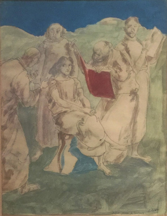Blanc Jésus parmi les docteurs (XXe)