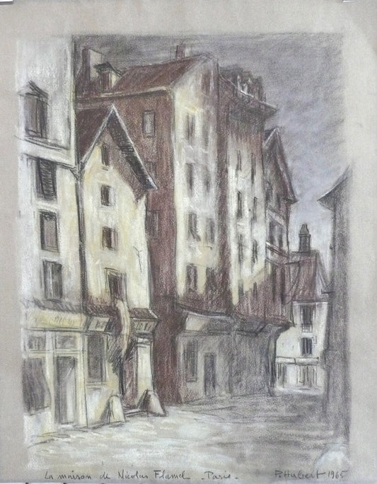 Hubert Paris Maison de Nicolas Flamel à Paris 1965