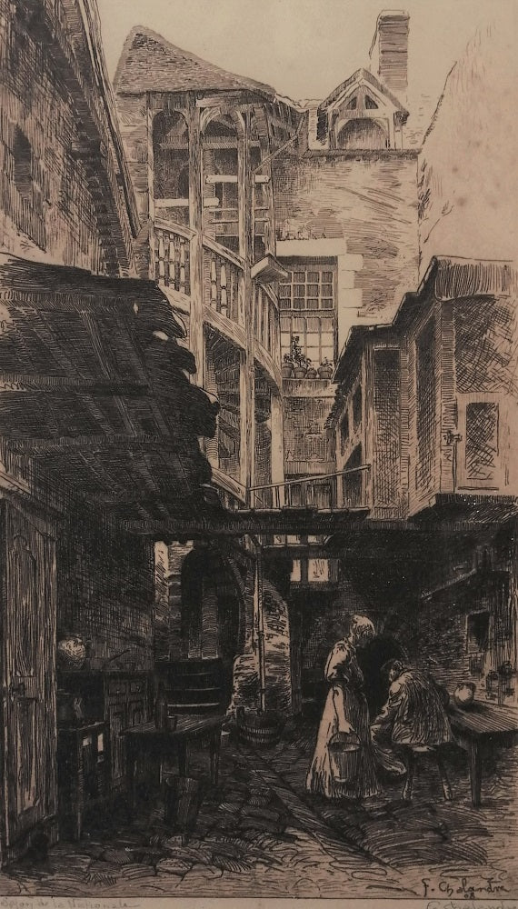 Chalandre Escalier de la mère Oleyer, à Nevers (1908)