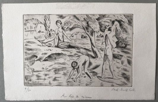 Colin Au bord du ruisseau 1928