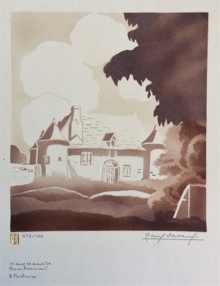 Devaux Vieux Manoir Bourbonnais aux environs de Vichy (1928, 2/100)