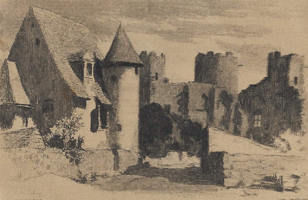 Jaffeux Bourbon l’Archambault Ruines du château XIVe s. (1931)