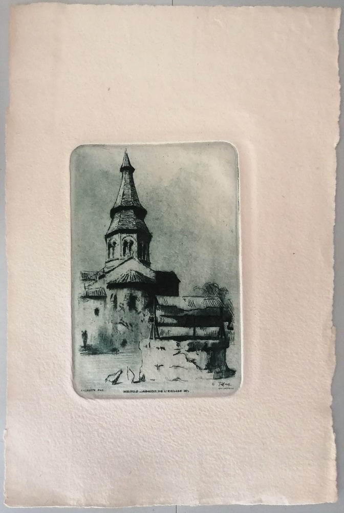Jaffeux Néris Abside de l’église XIe s. Bourbonnais