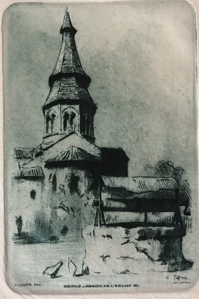 Jaffeux Néris Abside de l’église XIe s. Bourbonnais