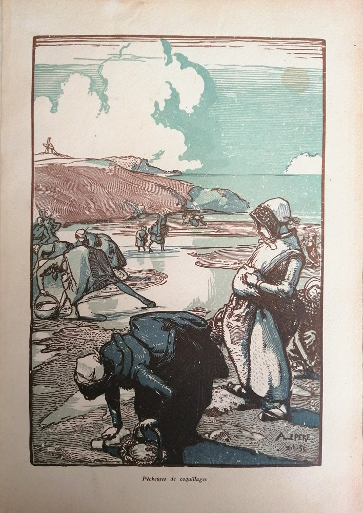Lepère Pêcheuses de coquillages à St Jean de Monts 1904