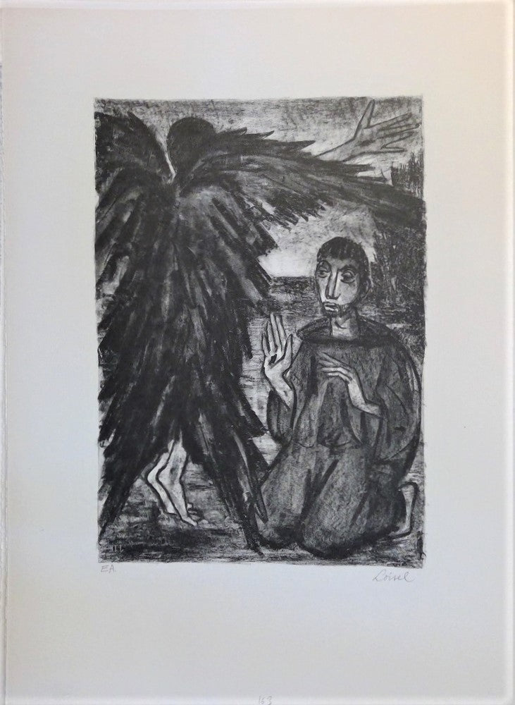 Loisel Saint François réconforté par un ange (EA, 1961)