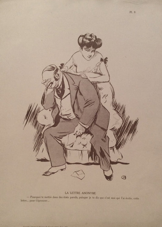 Burret La Lettre anonyme… 1915 Sourires de Paris