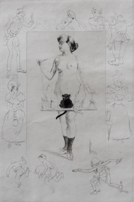Lebègue La Chatte est servie c. 1910