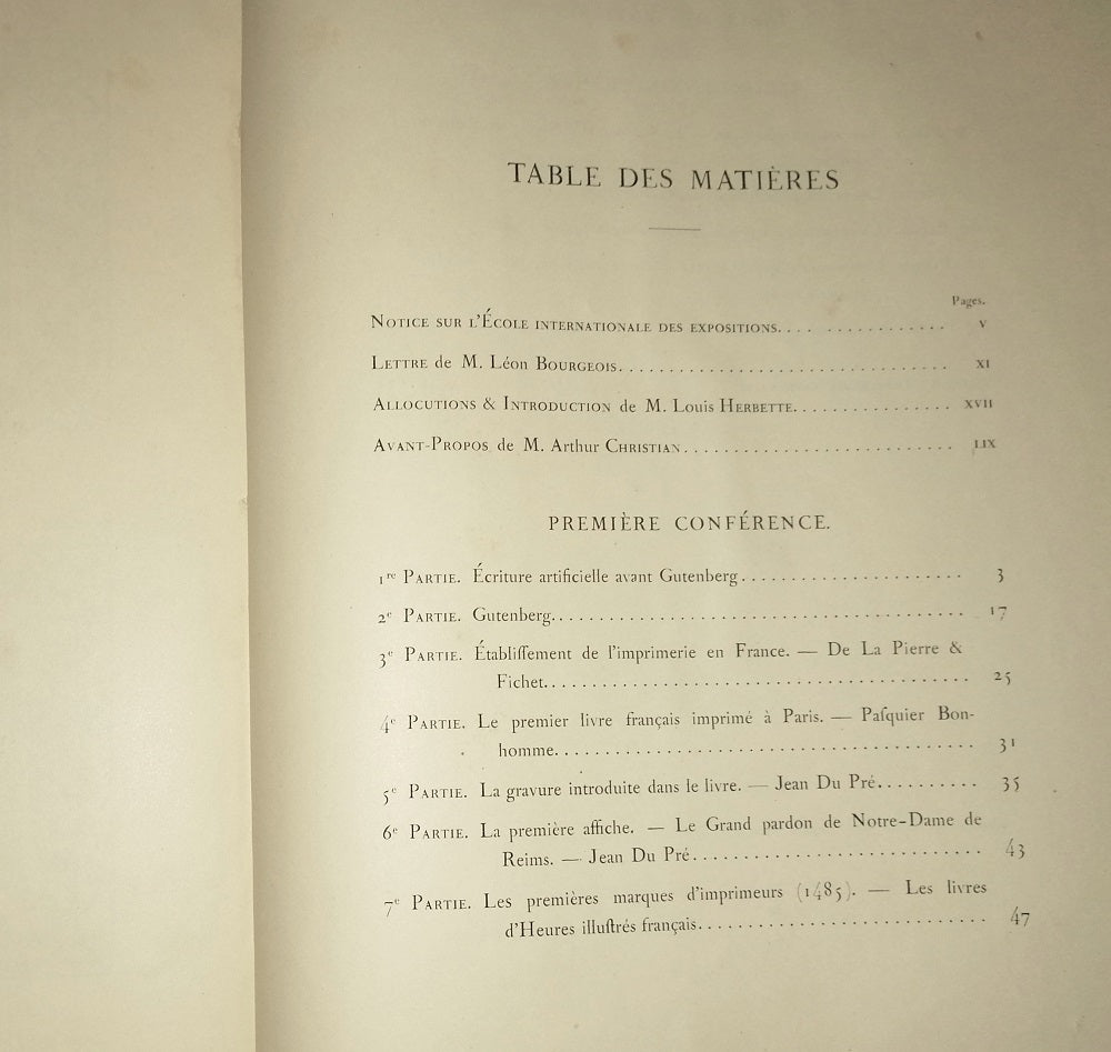 Christian Origines de l'Imprimerie en France 1900