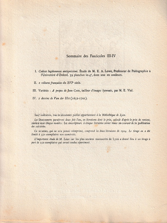 Dalbanne Livres à gravures imprimés à Lyon au XVe siècle 1924