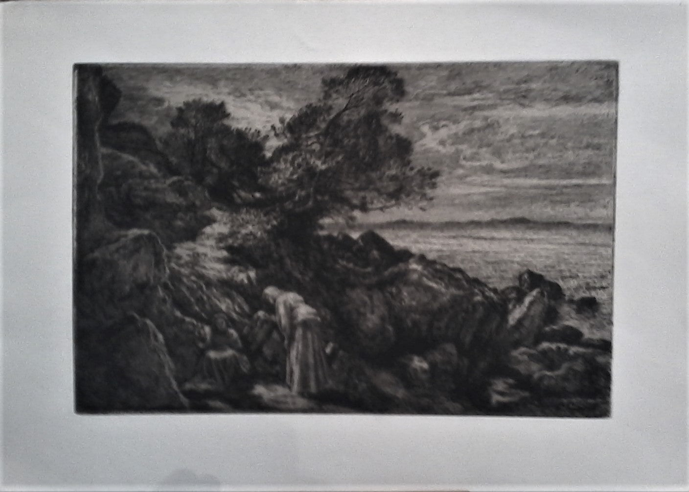 Borel À Sanary : Femmes au repos dans les rochers (1898)