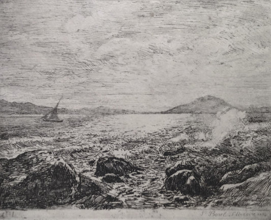 Borel Saint-Nazaire [Sanary] Effet de vagues (1881)
